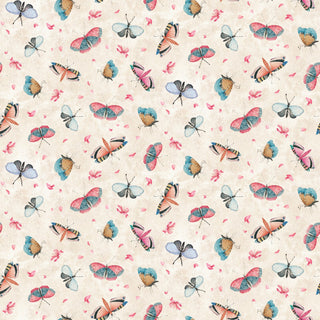 Tossed Butterflies // Romance by Catriona Crehan (1/4 yard) - Emmaline Bags Inc.