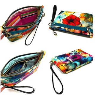 Tracy Wristlet by Linds Handmade (Printed Paper Pattern) - Emmaline Bags Inc.