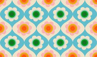 Turquoise Trinketry Floral | Trinketry by Ruby Star Society (1/4 Yard) - Emmaline Bags Inc. - Fabric