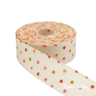 Twinkle Twinkle | Zipper Valley Printed Webbing (6 Yards) | 1" Wide (25 mm) - Emmaline Bags Inc. - Straps & Handles