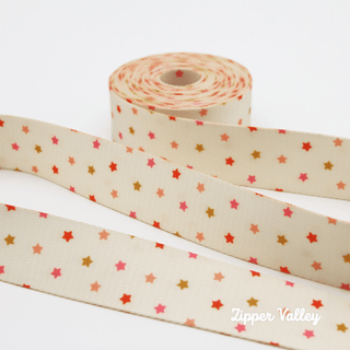 Twinkle Twinkle | Zipper Valley Printed Webbing (6 Yards) | 1 ½" Wide (38 mm) - Emmaline Bags Inc. - Straps & Handles