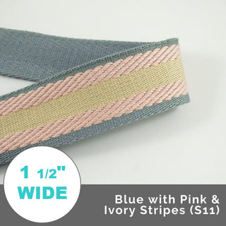 Varsity Stripes 1 1/2" (38mm) Wide (Per 1 Yard) - Emmaline Bags Inc.