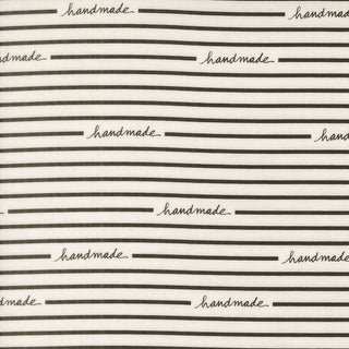 White Handmade Stripe | Makers Delight by Chrissy Lux for Moda (¼ Yard) - Emmaline Bags Inc.-Fabric