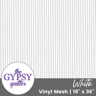White | Vinyl Mesh | 18" x 36" - Emmaline Bags Inc.-Interfacing & Specialty Fabric