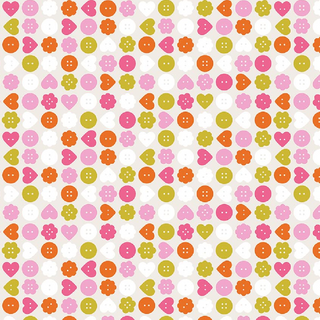 Cream Buttons | Bits and Bobs by Sarah Hearts (¼ Yard)