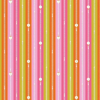 Orange Zippers | Bits and Bobs by Sarah Hearts (¼ Yard)