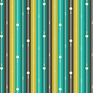 Teal Zippers | Bits and Bobs by Sarah Hearts (¼ Yard)