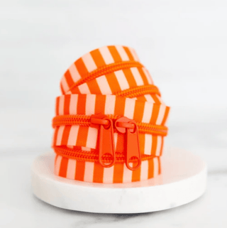 Winter Citrus | 30" Nylon Coil Zipper | *Size #5* with Two Pulls - Emmaline Bags Inc.-Bag Zippers