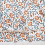 Winter Trumpet Vines | Indian Block Prints: Cottage by Fableism Supply Co. (¼ Yard)