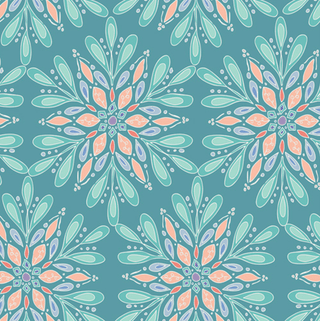 Winterflake Glow | Frost & Fir by Sewcial Bee (¼ Yard) - Emmaline Bags Inc.-Fabric