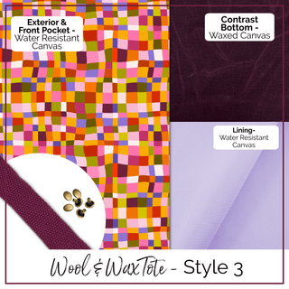 Wool+Wax Tote | Bag Making Kit - Emmaline Bags Inc.-Bag Kit