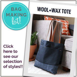 Wool+Wax Tote - Bag Making Kit (Pattern NOT Included) - Emmaline Bags Inc.