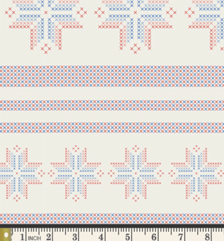Woven Snowflakes | Frost & Fir by Sewcial Bee (¼ Yard) - Emmaline Bags Inc.-Fabric