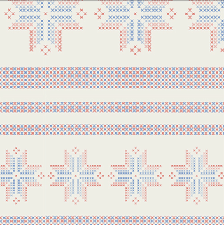 Woven Snowflakes | Frost & Fir by Sewcial Bee (¼ Yard) - Emmaline Bags Inc.-Fabric
