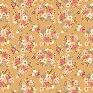 Yellow Send Her Flowers• Nature Sings for Poppie Cotton (1/4 yard) - Emmaline Bags Inc.