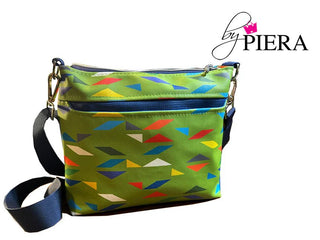 Zabelia Triple Zip Bag by Blue Calla Sewing Patterns (Printed Paper Pattern) - Emmaline Bags Inc.