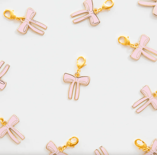 Zipper Charm: Pink Bow - Emmaline Bags Inc. - Sewing Supplies & Notions
