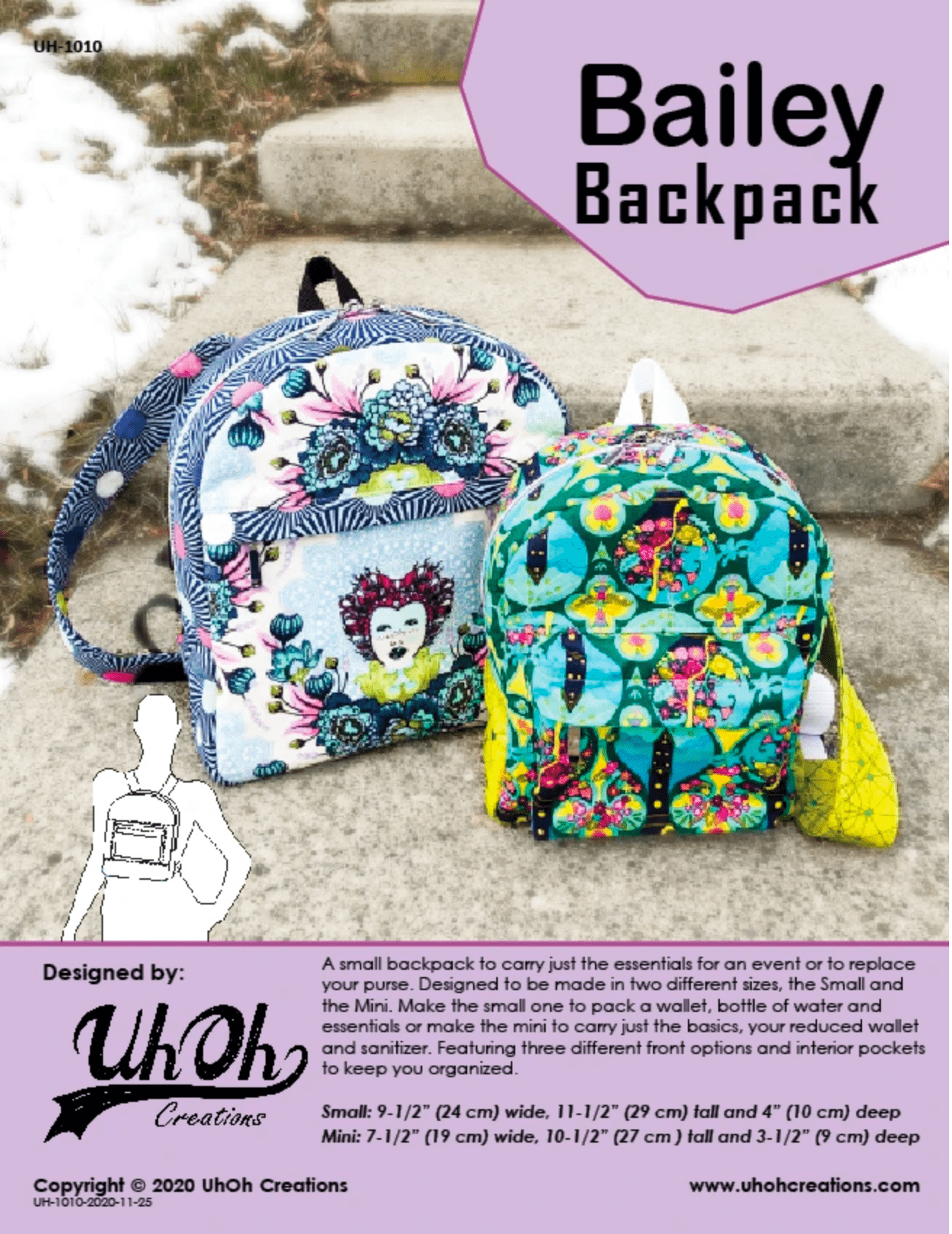 Bailey Backpack by UhOh Creations