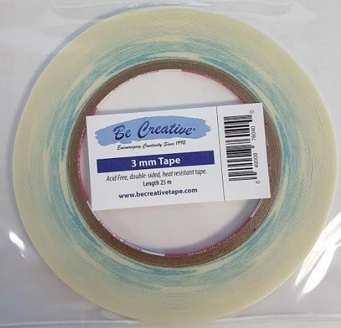 Be Creative 1/8" (3 mm) Double-Sided Tape (25m) - Emmaline Bags Inc.