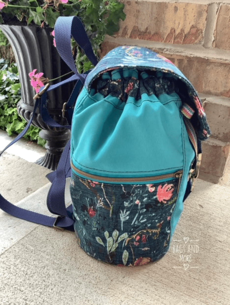 Blue canvas backpack hotsell