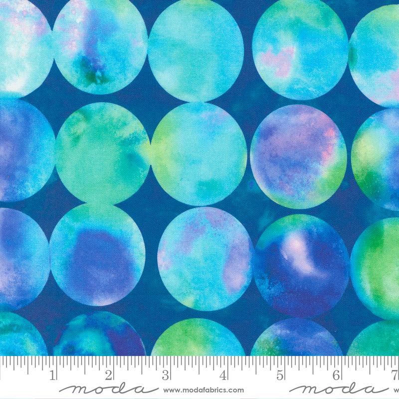 Big Dots in SAPPHIRE // Gradients Auras by Moda (1/4 yard) - Emmaline Bags Inc.