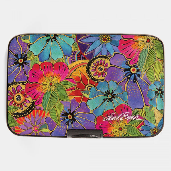 Blossoming Florals - Laurel Burch RFID Wallet - Emmaline Bags Inc.