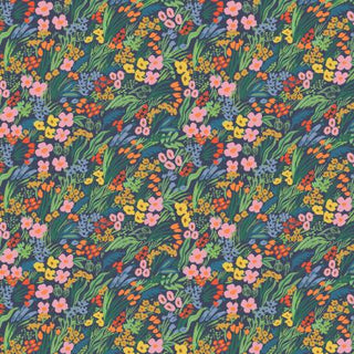 Blue Lea // by Rifle Paper Co. for Cotton + Steel (1/4 yard) - Emmaline Bags Inc.