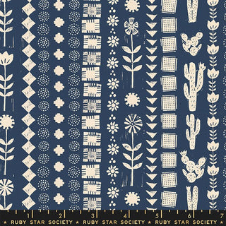 Bluebell Garden Rows • Heirloom by Ruby Star Society for Moda (1/4 yard) - Emmaline Bags Inc.