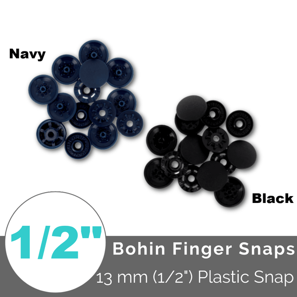 Bohin Finger Snaps // 13 mm (8-pack) - Emmaline Bags Inc.