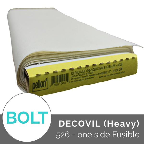 BOLT PRICE: Pellon Decovil (Heavy) - One-Sided Fusible PL526 - Emmaline Bags Inc.