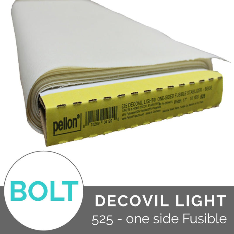 BOLT PRICE: Pellon Decovil - LIGHT, One-Sided Fusible PL525 - Emmaline Bags Inc.