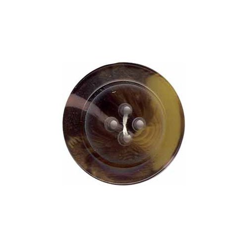 Brown 4 Hole Button - 38mm (1 1⁄2″) // (1 per card) - Emmaline Bags Inc.