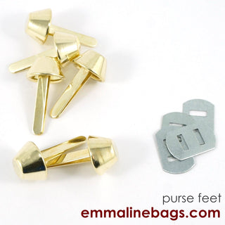BUCKET Purse Feet: 9/16" (14 mm) (6 pack) - Emmaline Bags Inc.
