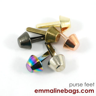 BUCKET Purse Feet: 9/16" (14 mm) (6 pack) - Emmaline Bags Inc.