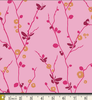 Butterfly Bliss One // Tribute La Vie en Rose for Art Gallery Fabrics - (1/4 yard) - Emmaline Bags Inc.