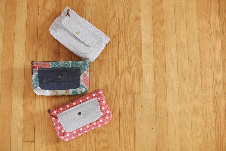 Caravan Tote Pouch by Noodlehead (Printed Paper Pattern