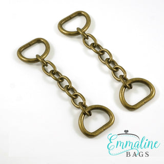 Chain Strap Connectors - 2 Pack - Emmaline Bags Inc.