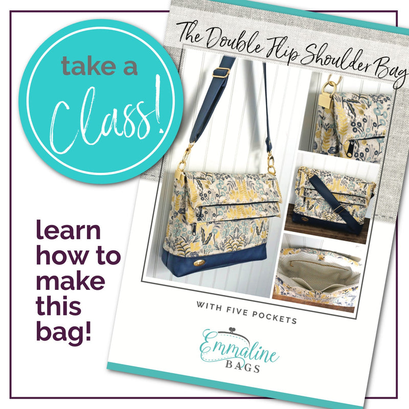 Class: The Double Flip Shoulder Bag Class - Friday, March 15/2024 - Emmaline Bags Inc.