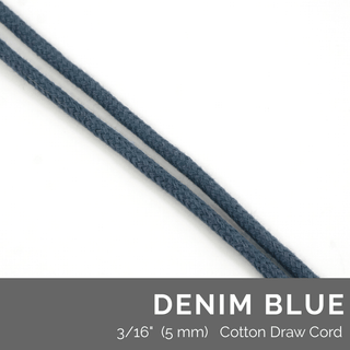 Cotton Drawstring Cording (Per 1 Yard) - Emmaline Bags Inc.