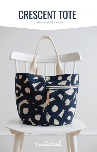 Crescent Tote by Noodlehead (Printed Paper Pattern) - Emmaline Bags Inc.