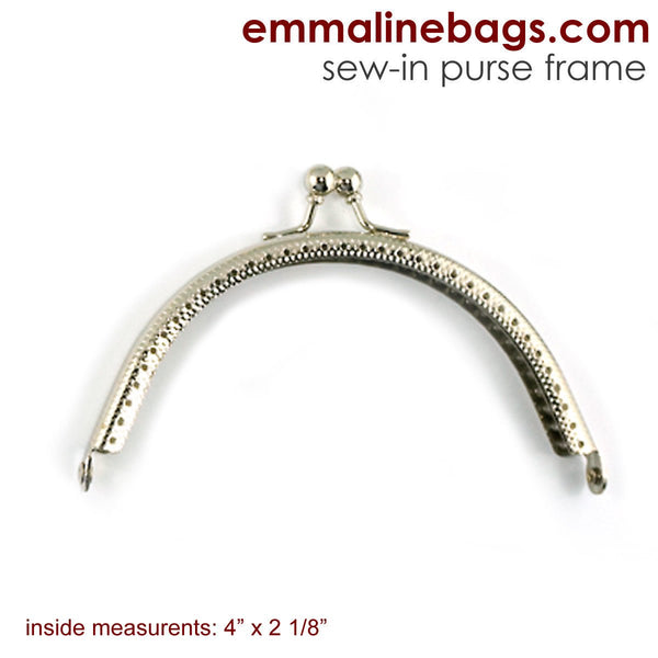 Curved Sew-in Purse Frame (Kiss Lock) - Emmaline Bags Inc.