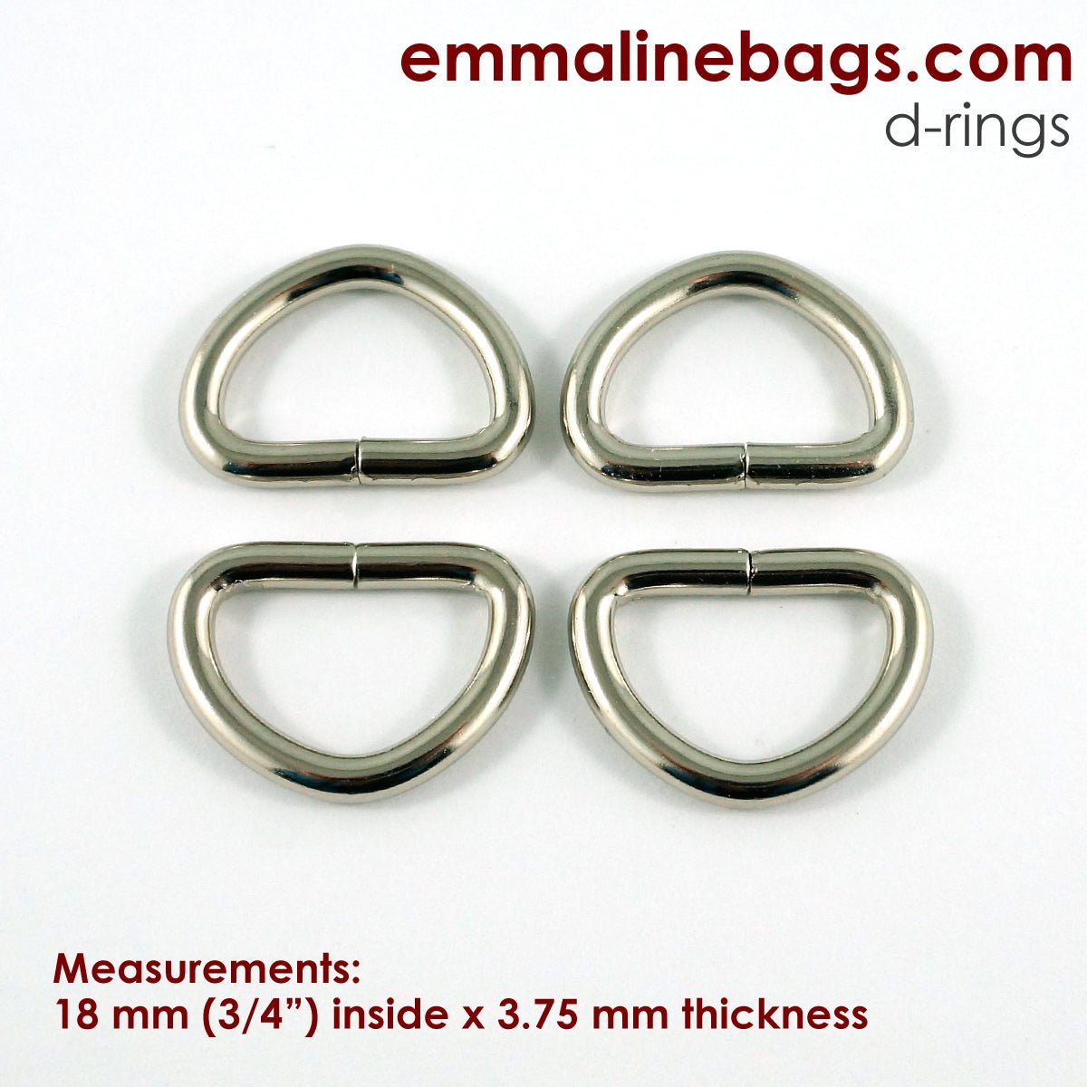 Swpeet 100 Pcs Bronze Assorted Multi-Purpose Metal D Ring Semi-Circular D  Ring for Hardware Bags Ring Hand DIY Accessories - 1/2 Inch, 5/8 Inch, 3/4  Inch, 1 Inch, 5/4 Inch