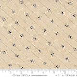 Dandelion Bluebells Stripe // Clover Blossom Farm for Moda (1/4 yard) - Emmaline Bags Inc.