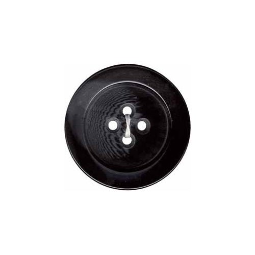 Dark Grey 4 Hole Button - 38mm (1 1⁄2″) // (1 per card) - Emmaline Bags Inc.