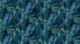 Deep Blue Forest • Northern Peaks by Northcott Studio (1/4 yard) - Emmaline Bags Inc.