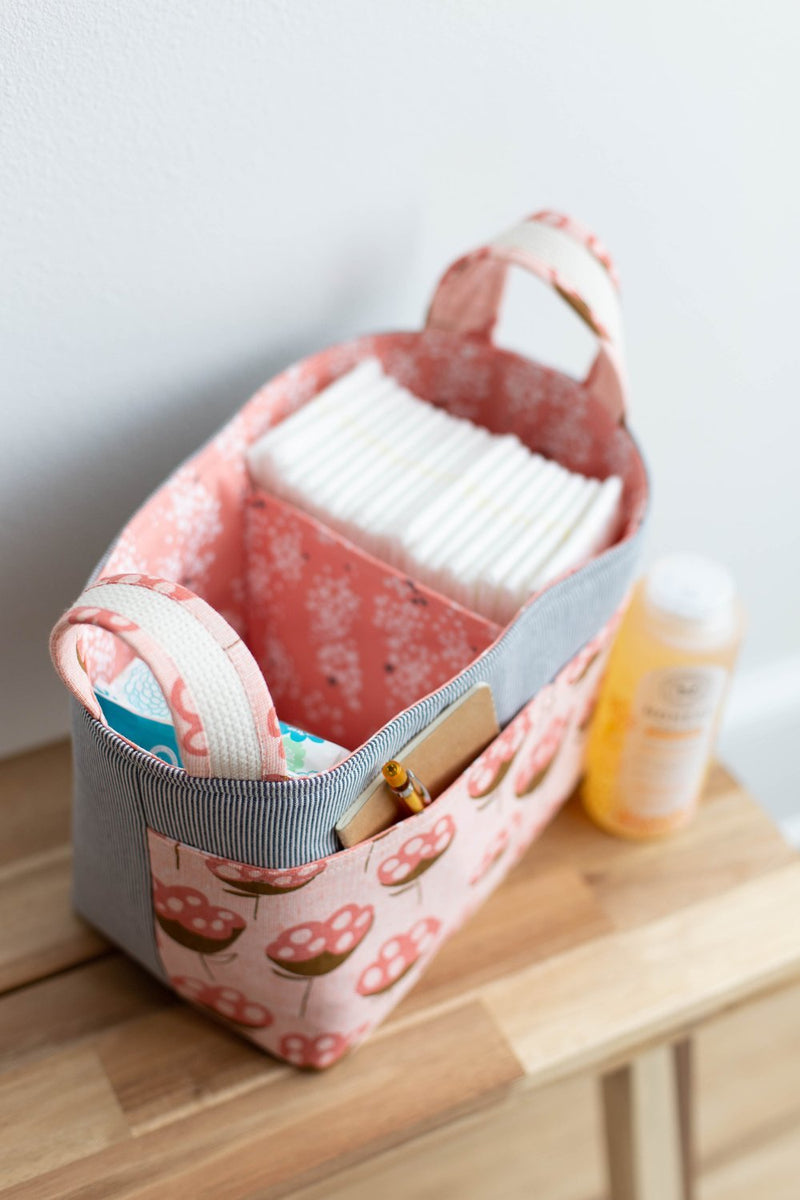 Divided Basket by Noodlehead (Printed Paper Pattern) - Emmaline Bags Inc.