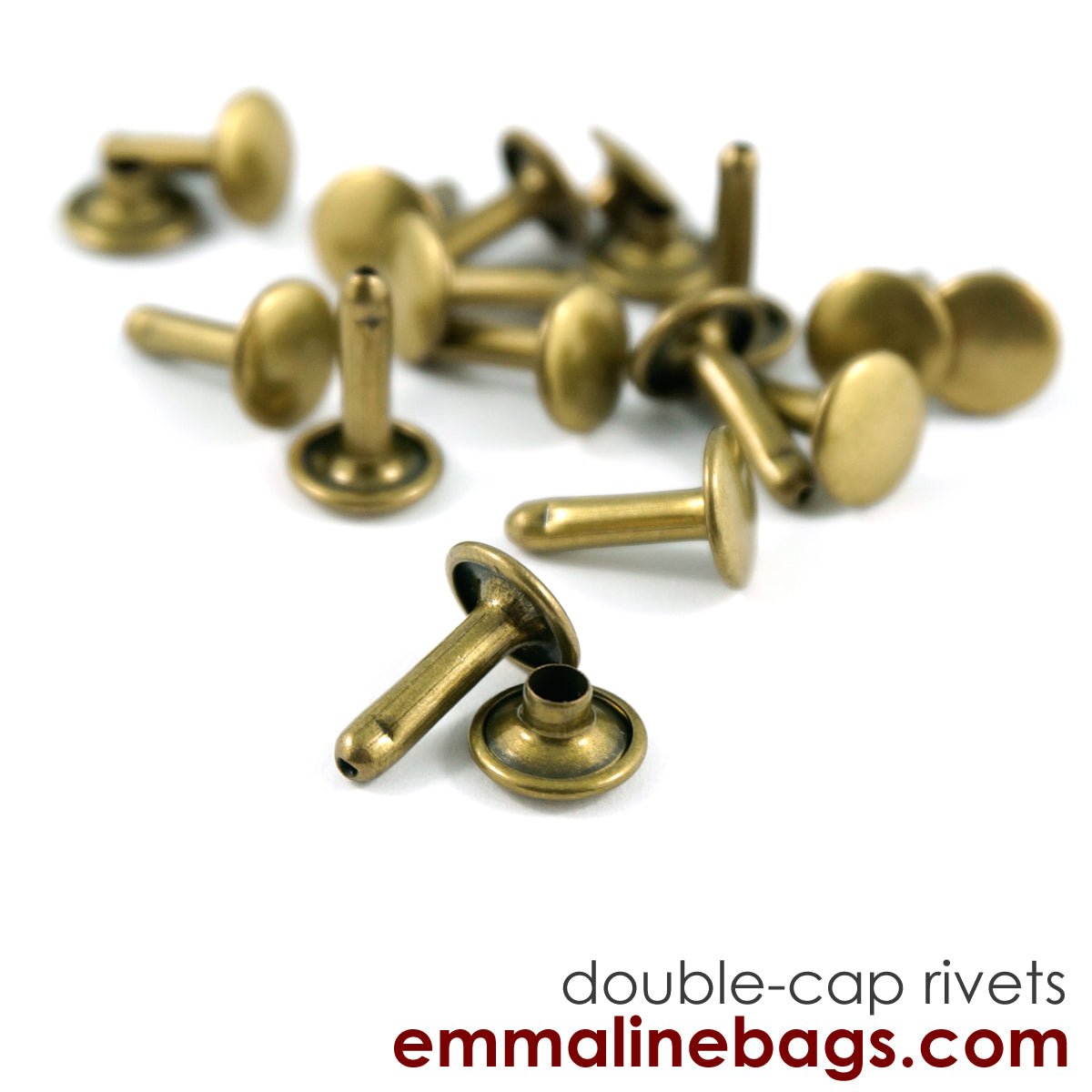 Double Cap Rivets How Double Cap RIVETS - Emmaline Bags Inc.