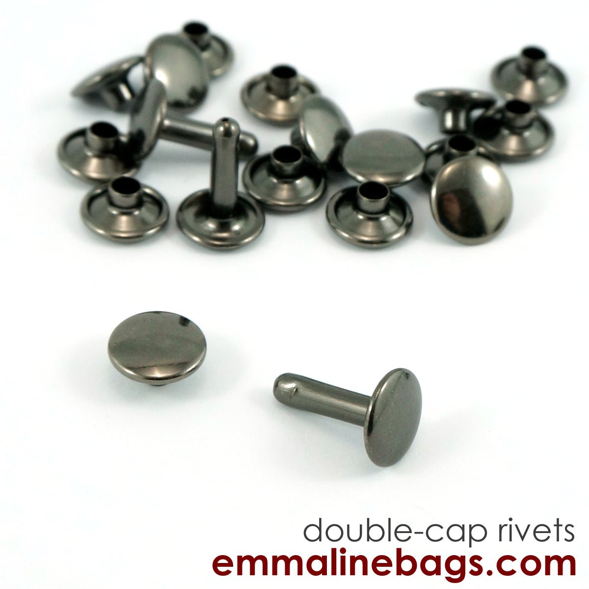 Double Cap Rivets How Double Cap RIVETS - Emmaline Bags Inc.