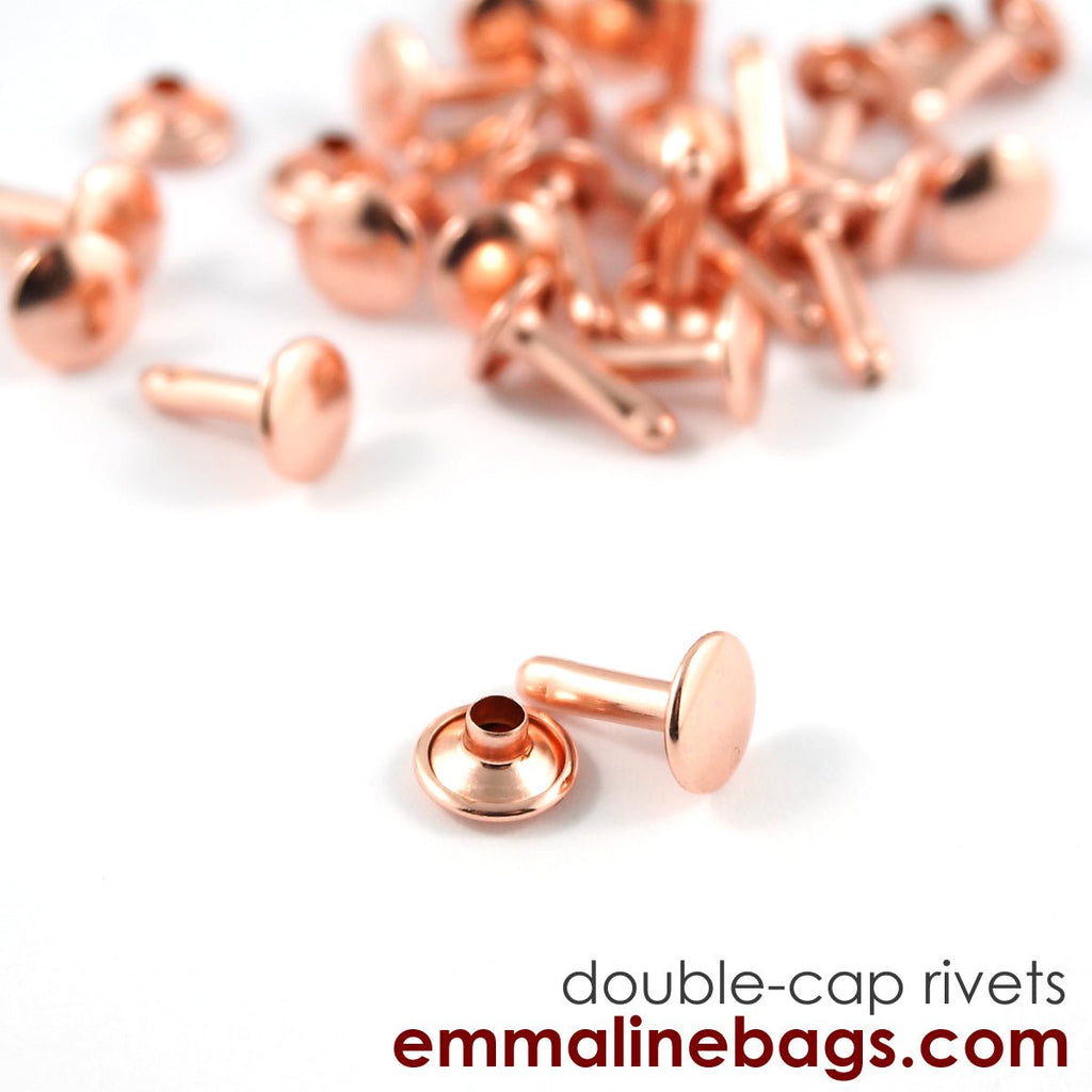 Double Cap RIVETS Emmaline Bags Inc.