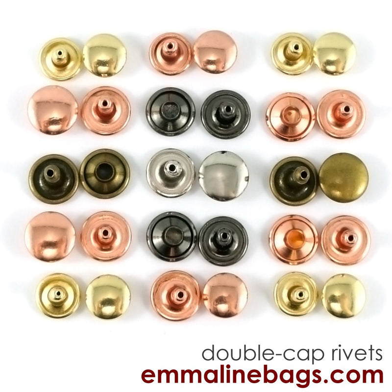 Double Cap RIVETS - Emmaline Bags Inc.